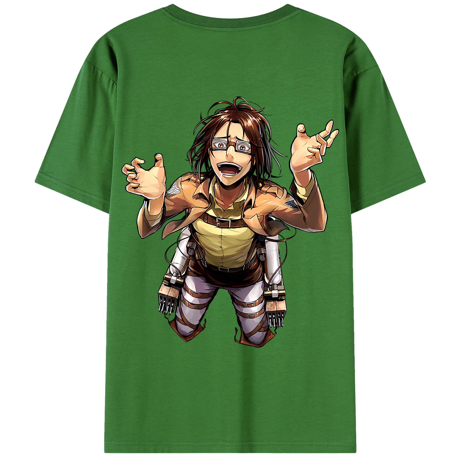 （画像用） 進撃の巨人 ハンジ·ゾエ Attack on Titan Hanji Zoe レディース半袖Tシャツ(バックプリント)